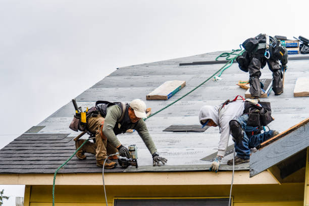 Professional Gutter Installation technician working in Lake Lure, NC
